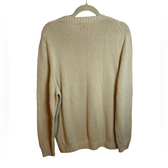 NEW & LINGWOOD MENS CREAM SILK CREW NECK SWEATER - Picture 3 of 6